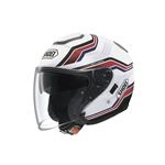 ジェットヘルメット シールド付き J-CRUISE STOLD TC-10 ホワイト/レッド S 【バイク用品】
