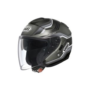 ジェットヘルメット シールド付き J-CRUISE STOLD TC-11 シルバー/グレー L 【バイク用品】 - 拡大画像
