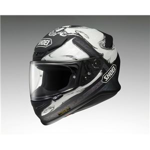 フルフェイスヘルメット Z-7 SEELE TC-6 ホワイト/ブラック M 【バイク用品】 - 拡大画像