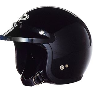 ジェットヘルメット S-70 黒 59-60 【バイク用品】 - 拡大画像