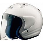ジェットヘルメット シールド付き SZ-Light 白 51-53 【バイク用品】