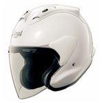 ジェットヘルメット シールド付き MZ グラスホワイト 57-58 【バイク用品】