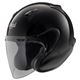 ジェットヘルメット シールド付き MZ-F グラスブラック 55-56 【バイク用品】 - 縮小画像1