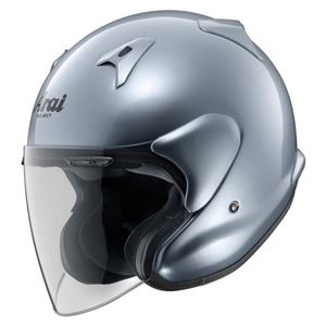 ジェットヘルメット シールド付き MZ-F サファイヤシルバー 57-58 【バイク用品】 - 拡大画像