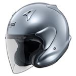 ジェットヘルメット シールド付き MZ-F サファイヤシルバー 57-58 【バイク用品】