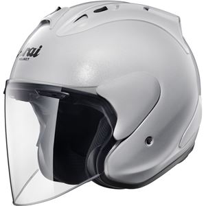 ジェットヘルメット シールド付き SZ-RAM4 グラスホワイト 55-56 【バイク用品】 - 拡大画像