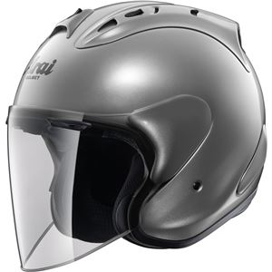 ジェットヘルメット シールド付き SZ-RAM4 アルミナシルバー 55-56 【バイク用品】 - 拡大画像
