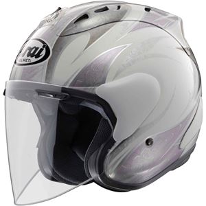 ジェットヘルメット シールド付き SZ-RAM4 Karen ピンク 57-58 【バイク用品】 - 拡大画像
