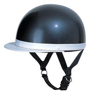 ハーフヘルメット CC-201 CEPTOO HELMET ブラックメタリック 【バイク用品】 - 拡大画像