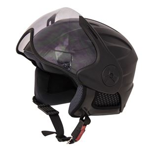 CZ-701 セミジェットヘルメット マットブラック 【バイク用品】 - 拡大画像