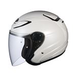 AVAND2 ジェットヘルメット シールド付き パールホワイト M 【バイク用品】