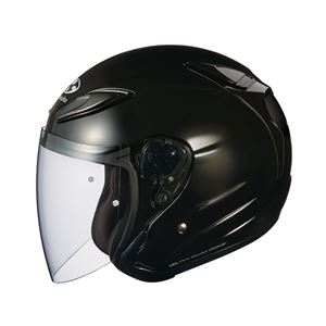AVAND2 ジェットヘルメット シールド付き ブラックメタリック M 【バイク用品】 - 拡大画像