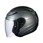 AVAND2 ジェットヘルメット シールド付き ガンメタ S 【バイク用品】