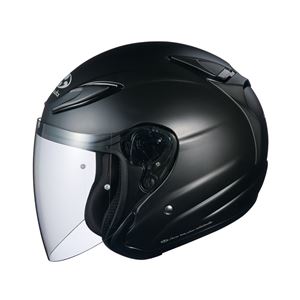 AVAND2 ジェットヘルメット シールド付き フラットブラック L 【バイク用品】 - 拡大画像
