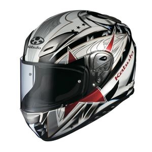 フルフェイス ヘルメット AEROBLADE-3 STELLATO ホワイト/ブラック S 【バイク用品】 - 拡大画像