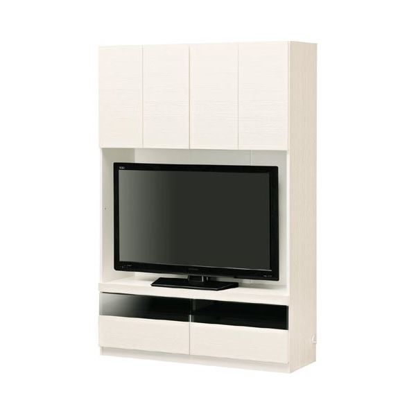 壁面テレビボード TVボード 幅120cm【PORTALE】ポルターレ ホワイト