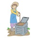 堆肥混合器/堆肥づくり器具 「エアレーター」 日本製 〔園芸 ガーデニング用品〕 - 縮小画像2