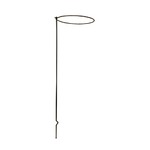 【4本組】 プランター支柱 リング径φ20cm×高さ80cm スチールワイヤー（黒） 日本製 174 花支柱ベル 〔園芸 ガーデニング用品〕