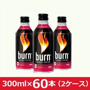 【まとめ買い】burn(バーン) エナジードリンク ボトル缶 300ml×60本入り 2ケース