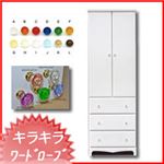 カラフルワードロープ 服吊 60cm幅 ピンキー （カラー：ラベンダーピンク 取っ手：クリスタルブルー×全8個） 【日本製/完成品】