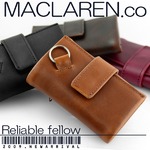 マクラーレン MACLAREN.co 多機能キーケース財布 牛革製 キャメル