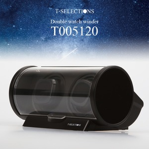 T-SELECTIONS ワインディングマシーン 2本同時巻き T005120 3回転モード 4タイムコントロール ブラック T-SELECTIONS ワインディングマシーン 2本同時巻き T005120 3回転モード 4タイムコントロール ブラック