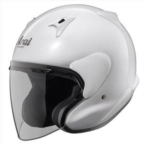 アライ（ARAI） ジェットヘルメット MZ-F グラスホワイトS 55-56cm - 拡大画像