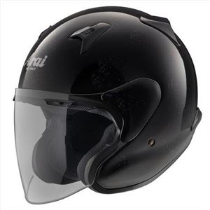 アライ（ARAI） ジェットヘルメット MZ-F グラスブラックM 57-58cm - 拡大画像