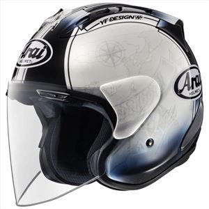 アライ（ARAI） ジェットヘルメット SZ-RAM4 HARADA TOUR M 57-58cm - 拡大画像