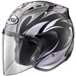 アライ（ARAI） ジェットヘルメット SZ-Ram4 KAREN ブラック／ピンク XS 54cm - 拡大画像