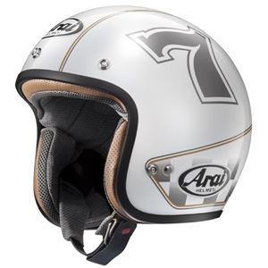 アライ（ARAI） ヘルメット CLASSIC MOD CAFE RACER ホワイト 61-62cm XL - 拡大画像