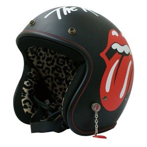 The Rolling Stones（ザ・ローリング・ストーンズ） ジェットヘルメット JET HELMET MAT ブラック men's free（57〜60cm未満）