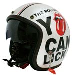 The Rolling Stones（ザ・ローリング・ストーンズ） ジェットヘルメット SHIELD JET HELMET ホワイト men's free（57〜60cm未満）