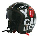 The Rolling Stones（ザ・ローリング・ストーンズ） ジェットヘルメット SHIELD JET HELMET ブラック men's free（57〜60cm未満）