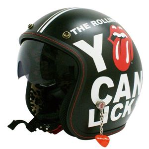 The Rolling Stones（ザ・ローリング・ストーンズ） ジェットヘルメット SHIELD JET HELMET MAT ブラック men's free（57〜60cm未満）