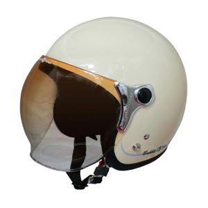 ダムトラックス（DAMMTRAX） ジェットヘルメット BUBBLE-BEE P.アイボリー - 拡大画像