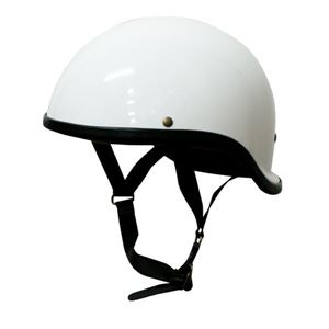 ダムトラックス（DAMMTRAX） ハーフヘルメット REVEL ホワイト - 拡大画像
