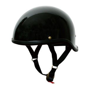 ダムトラックス（DAMMTRAX） ハーフヘルメット REVEL ブラック - 拡大画像