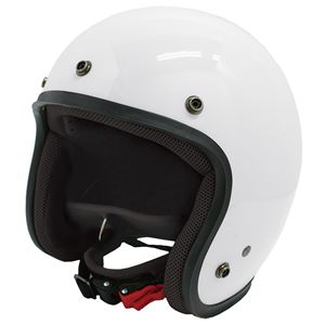 ダムトラックス（DAMMTRAX） ジェットヘルメット ジェット-D パールホワイト メンズ （57cm～60cm未満） - 拡大画像