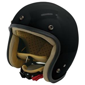 ダムトラックス（DAMMTRAX） ジェットヘルメット ジェット-D パールブラック レディース （57cm～58cm） - 拡大画像