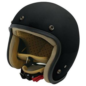 ダムトラックス（DAMMTRAX） ジェットヘルメット ジェット-D マットブラック レディース （57cm～58cm） - 拡大画像