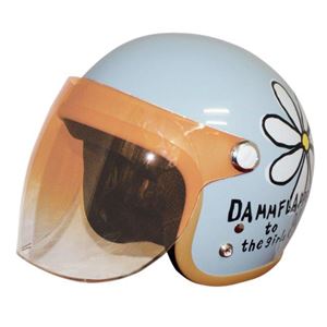 ダムトラックス（DAMMTRAX） ヘルメット フラワージェット AIRY BL - 拡大画像