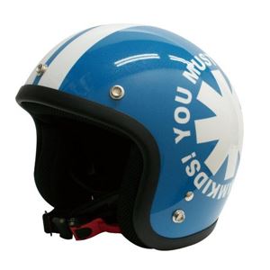 ダムトラックス（DAMMTRAX） Jrサイズヘルメット ポポウィール ブルー （54cm～57cm未満） - 拡大画像