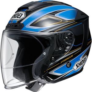 ショウエイ(SHOEI) ジェット J-FORCE4 BRILLER TC-2 BL/BK(ブルー/ブラック) XSサイズ