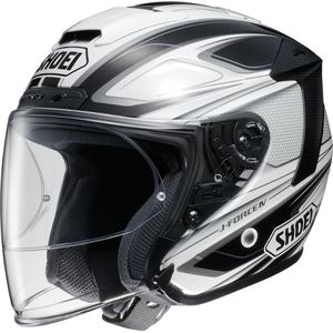 ショウエイ(SHOEI) ジェット J-FORCE4 BRILLER TC-6 WH/BK(ホワイト/ブラック) XSサイズ