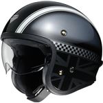 ショウエイ(SHOEI) ジェット J・O HAWKER TC-5 BK/SL(ブラック/シルバー) Mサイズ