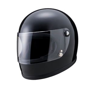 ヤマシロ(山城) オートパーツYKH-002ニューレトロフルフェイスヘルメットBK(ブラック) Lサイズ 商品画像