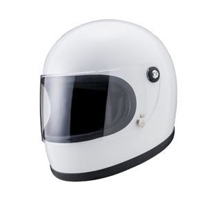ヤマシロ(山城) オートパーツYKH-002ニューレトロフルフェイスヘルメットWH(ホワイト) Lサイズ 商品画像
