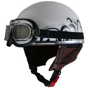 リード工業 (LEAD) レディースハーフヘルメット QH4 LEAFY(WH・リーフィー) フリー (57～58cm未満) 商品画像