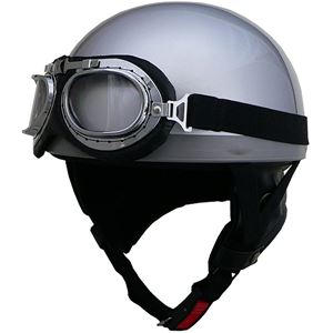 リード工業 (LEAD) ハーフヘルメット CR750 シルバー フリー 商品画像